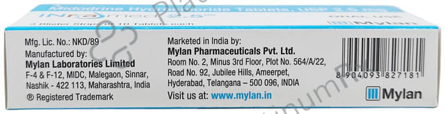 Inramed 2.5mg Tablet 10s