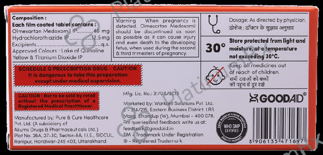 Goodsartan H 40 Tablet