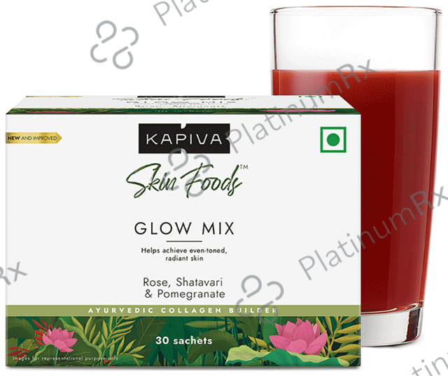Kapiva Skin Foods Glow Powder Sachet (3.6gm Each) - Helps Achieve Even Toned Radient Skin