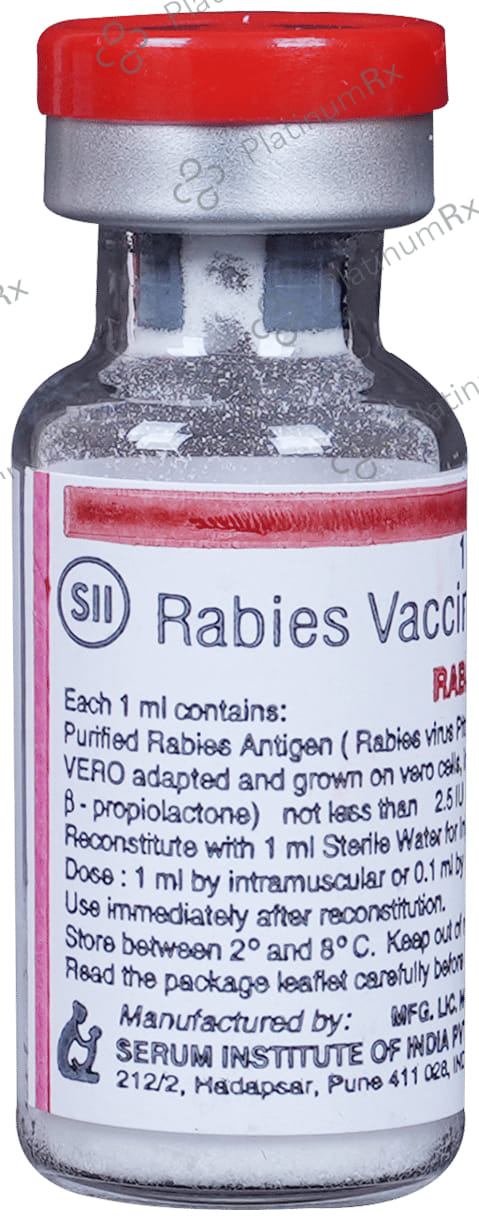 Rabivax S Vaccine 2.5IU Injection 1ml
