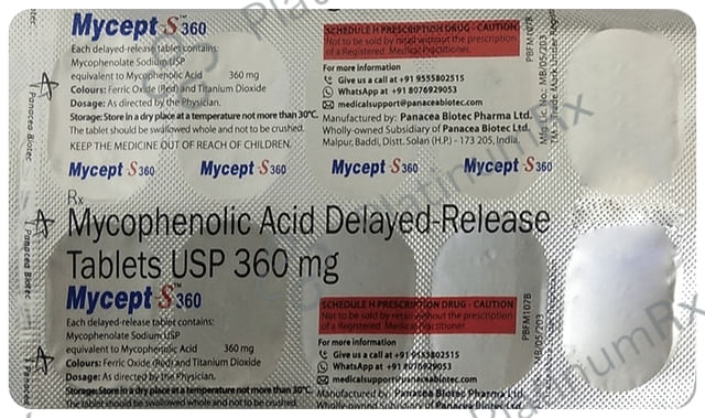 Mycept S 360mg Tablet 10s