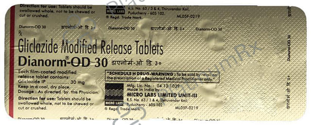 Dianorm OD 30mg Tablet MR 10s