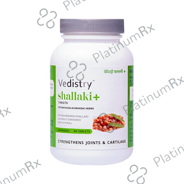 Vedistry Shallaki+ Tablet for Joint Pain & Bone Health