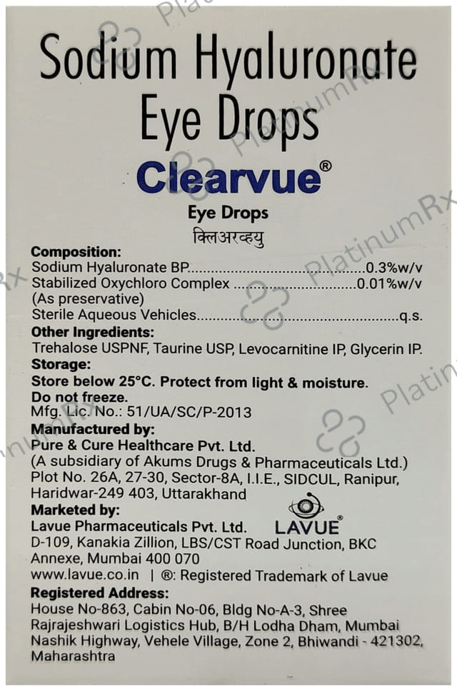 Clearvue Eye Drops 10ml