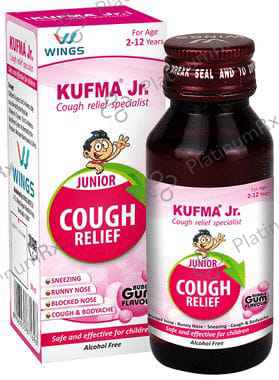 Kufma Junior Cough Relief Syrup Bubblegum 60ml