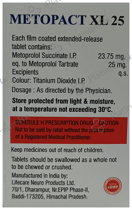 Metopact XL 25 Tablet 15s