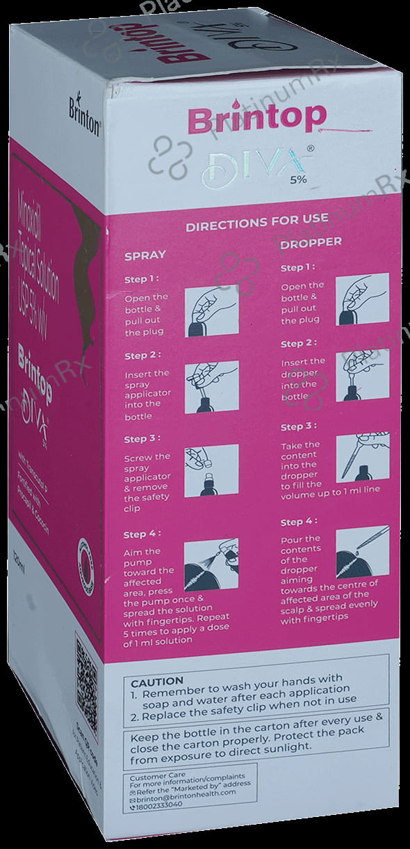 Brintop Diva 5% Topical Solution 120ml