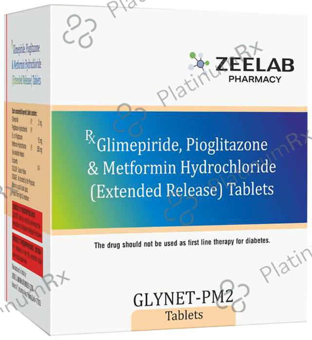 Glynet PM 2/500/15mg Tablet ER 10s
