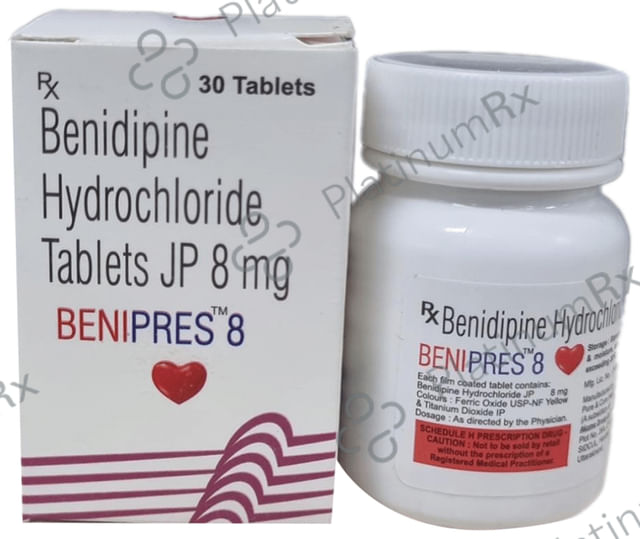 Benipres 8mg Tablet 30s