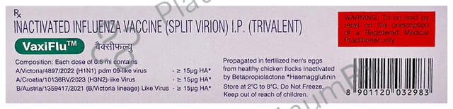 Vaxiflu Vaccine 0.5ml