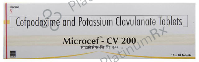 Microcef CV 200 200/125mg Tablet 10s