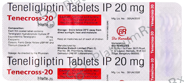 Tenecross 20mg Tablet 10s