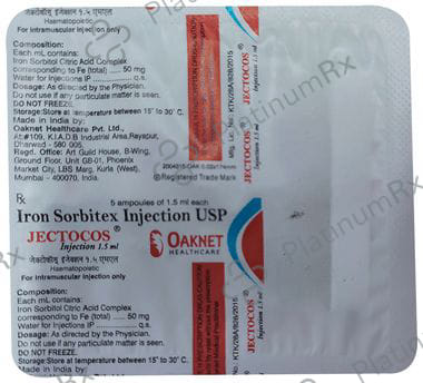 Jectocos 50mg Injection 1.5ml