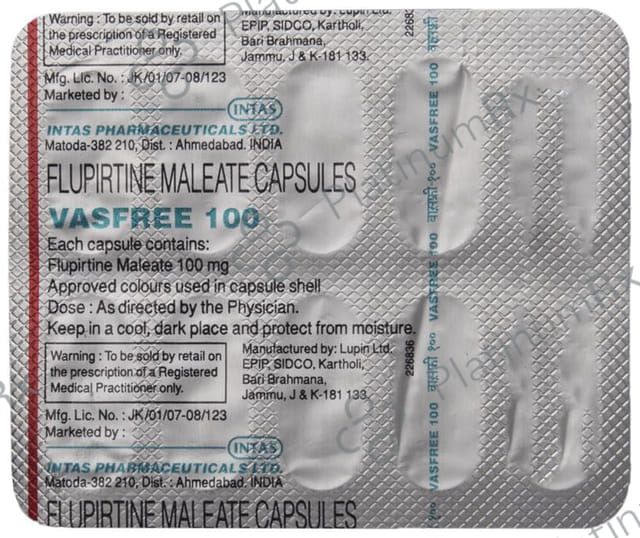 Vasfree 100mg Capsule 10s