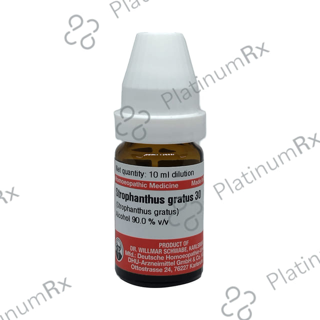 Dr Willmar Schwabe Germany Strophanthus Gratus Dilution 30