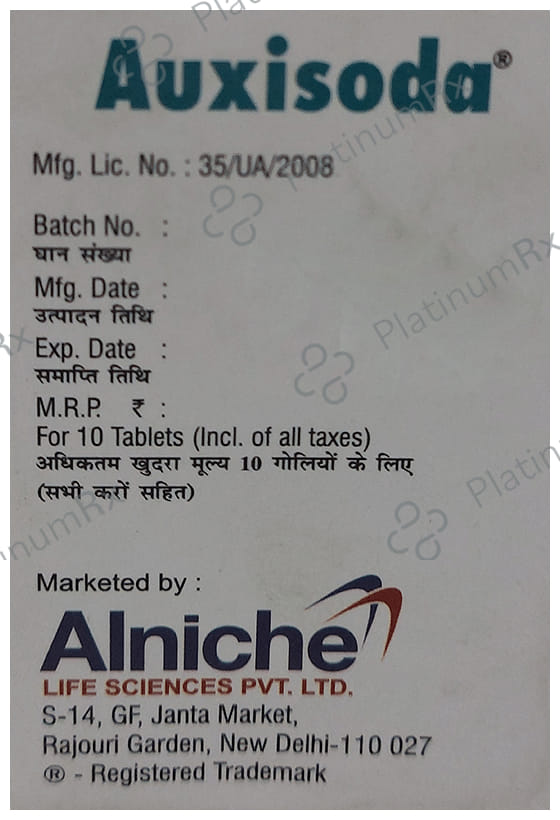 Auxisoda 500mg Tablet 10s