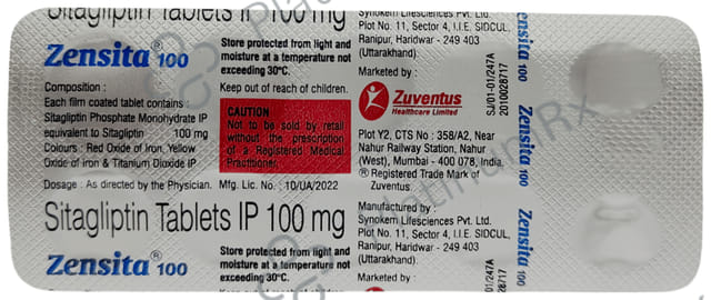 Zensita 100mg Tablet