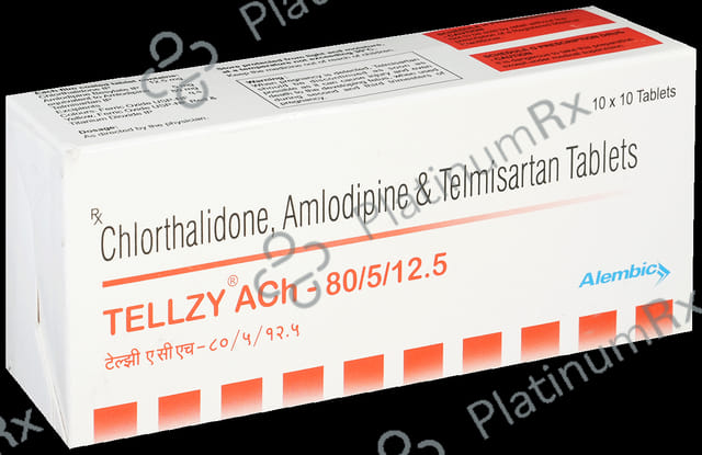 Tellzy Ach 80/5/12.5 Tablet