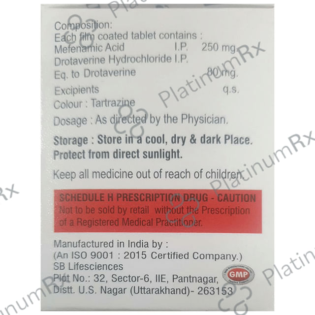 Adzospas M 80/250mg Tablet 10s
