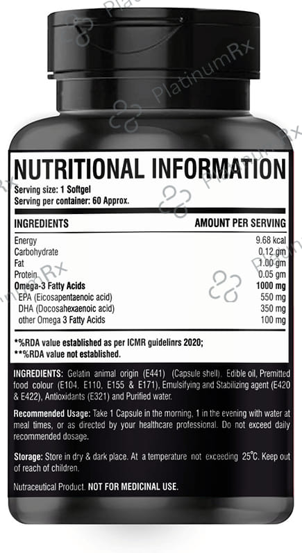 Re Nutri Mass Omega 3 Fish Oil Sofgel Capsule 60s