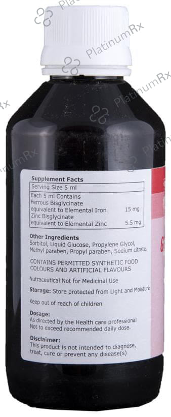 Glyzifer NM 5.5/15mg Syrup 150ml