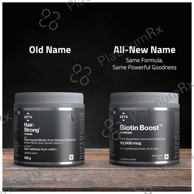Setu Biotin Boost Powder for Hair, Skin & Nails Lemon