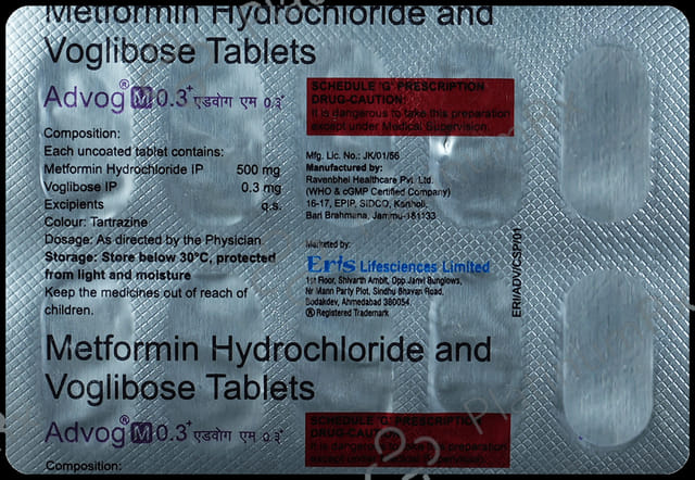 Advog M 0.3/500mg Plus Tablet 10s