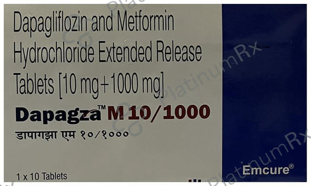 Dapagza M 10/1000 Tablet