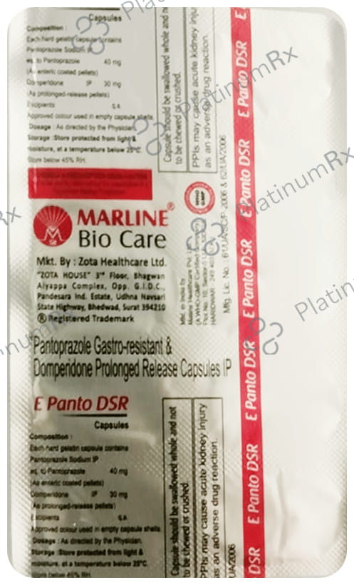 E Panto D 30/40mg Capsule SR 10s