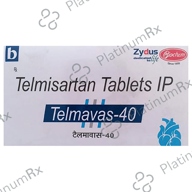 Telmavas 40mg Tablet 10s
