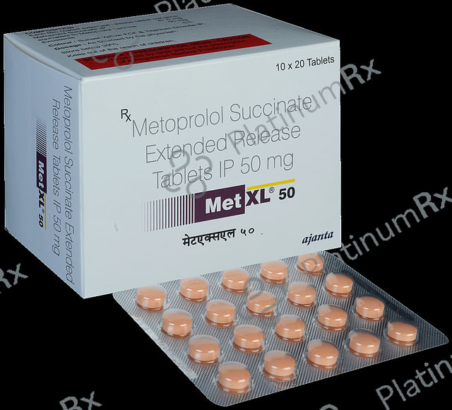Met XL 50mg Tablet ER 20s
