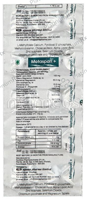 Metaspan Plus Tablet