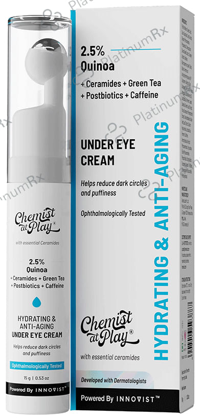 Chemist At Play Hydrating & Anti Aging Under Eye Cream for Dark Circles & Puffiness Eye Cream