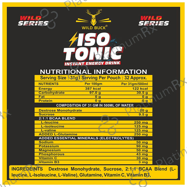 Wild Buck Isotonic Instant Energy Drink Watermelon