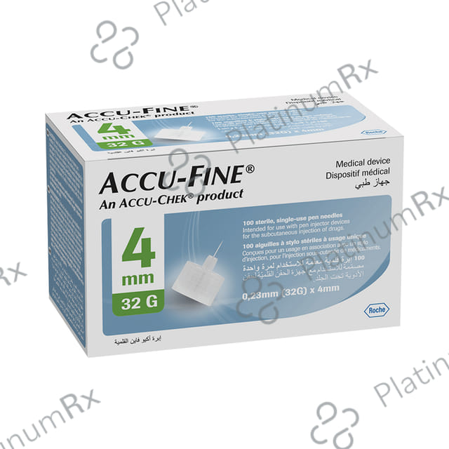 Accu Fine Needle Pen 4mm 32G 100s