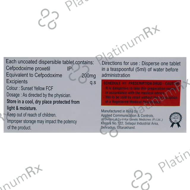 Antipod 200mg Tablet DT 10s