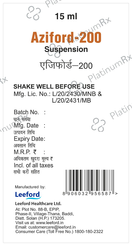 Aziford 200 Oral Suspension