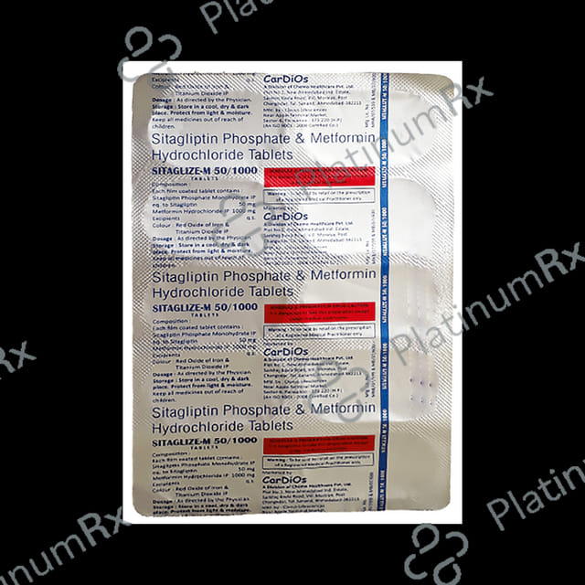 Sitaglize-M 50/1000 Tablet