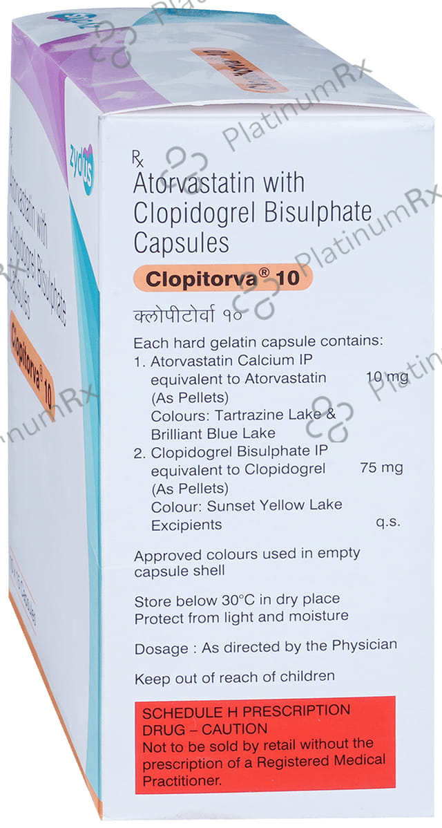 Clopitorva 10/75mg Capsule 15s