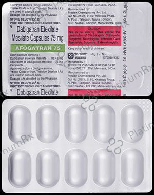 Afogatran 75mg Capsule 10s