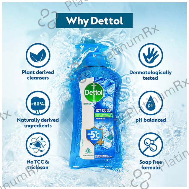 Dettol Bodywash & Shower Gel - pH Balanced & Soap Free Icy Cool