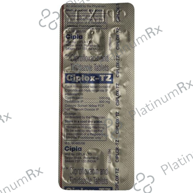 Ciplox TZ 500/600mg Tablet 10s
