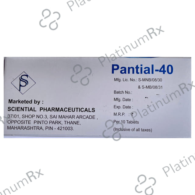 Pantial 40mg Tablet