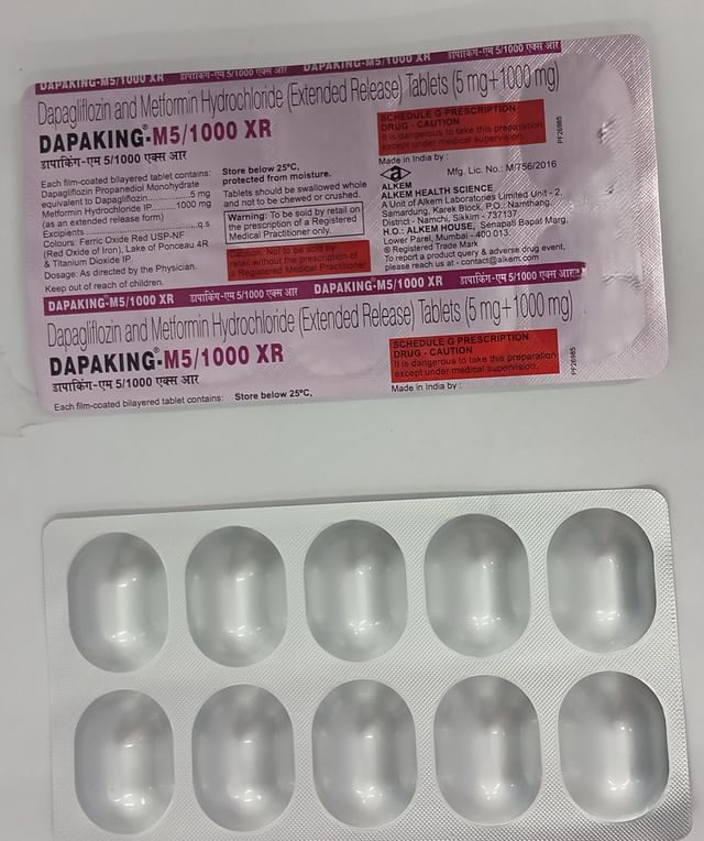 Dapaking M 5/1000mg XR Tablet ER 10s