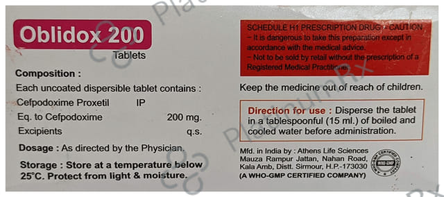 Oblidox 200 Tablet DT