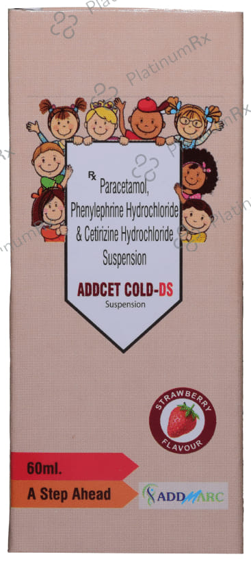 Addcet Cold DS Strawberry Oral Suspension 60ml