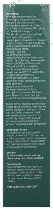 Melalumin UV SPF 40+ Cream 30gm