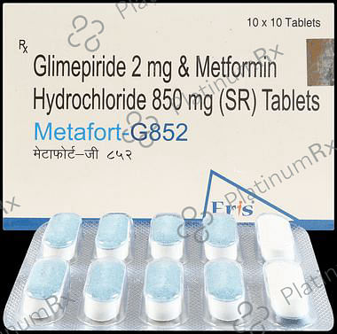Metafort G 2/850mg Tablet SR 10s