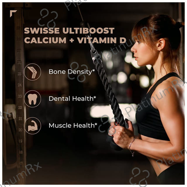 Swisse Ultiboost Vegan Calcium + Vitamin D - Tablet for Healthy Bones & Muscles