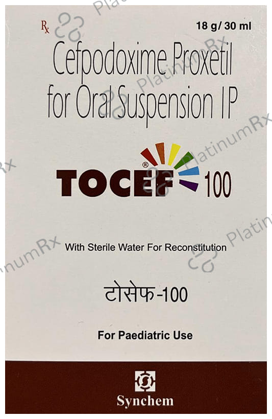 Tocef 100mg/5ml Suspension